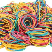 400 Colorful Rubber Rings Practical Natural Latex School Kitchen