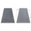 Carpet wall-to-wall  SANTA FE grey 97 plain, flat, one colour 100x250 cm 2
