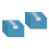 10 pièces organisateur de documents clair A4-Bleu transparent 1
