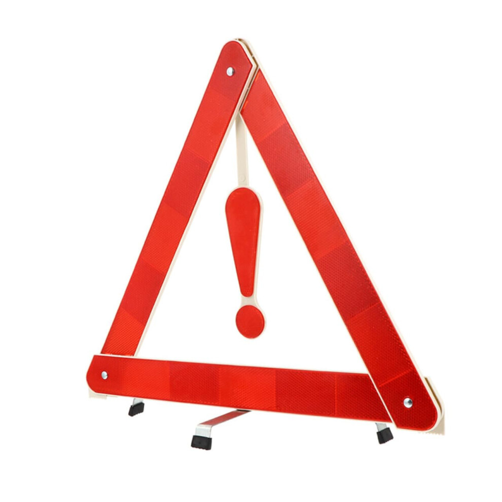 Foldable Warning Triangle For Cars Reflective Emergency Sign Easy To Store Stable Stand Weatherproof Material 9001264121549