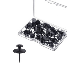 30 Stück Pinnnadeln in I-Form aus Metall,-Schwarz