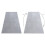Carpet wall-to-wall SANTA FE silver 92 plain, flat, one colour 200x200 cm 2
