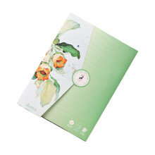 Kleurboek met aquarelset, aquarelverfset, dompelpen,- bloem