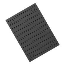 Functional PP Plastic Space Saving Wall Storage Rack-Black 3