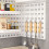 Functional PP Plastic Space Saving Wall Storage Rack-Black 3 7