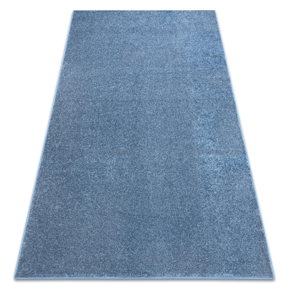 Carpet Wall-To-Wall Santa Fe Blue 74 Plain, Flat, One Colour 100X150 Cm 5902921075264