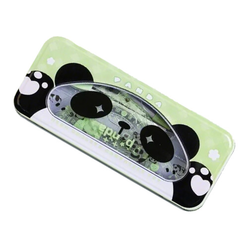 7 Pcs Geometry Math Set Cartoon Animal Ruler Set Includes-B