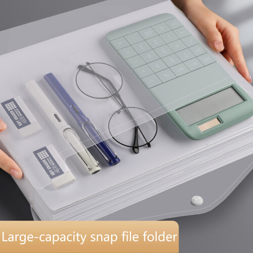 10 Pcs A4 File Bag File Organiser Document-Transparent green 2
