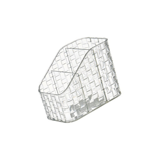 Pencil Cup Multi Compartments Desk Pen Organizers-White 3