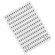 Space Efficient Pegboard Shelves And Hooks For Clutter-White 3