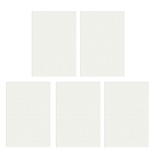 5Pcs Basic Notebook 60 Pages-30 square pages
