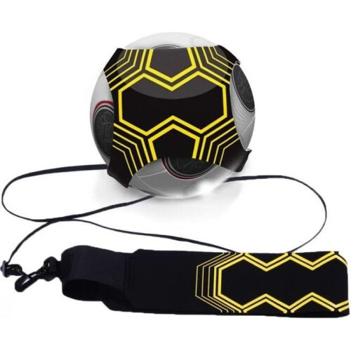 Trainingsfußball mit elastischem Bund – Schwarz – Unisex