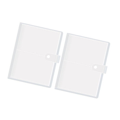 2xtransparente Einstecktasche für Aktenordner mit/ohne-3