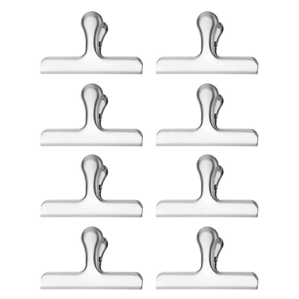 8Pcs Metal Hinge Clip Stainless Steel Clip File-Large Size 7751000496463