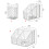 Pencil Cup Multi Compartments Desk Pen Organizers-Grey 3 6
