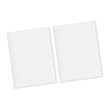 2pcs Large Capacity Insert Page Album Organizer Bag Case for-4
