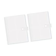 2xTransparent Insert Page Album Bag Enjoy Quick File-5