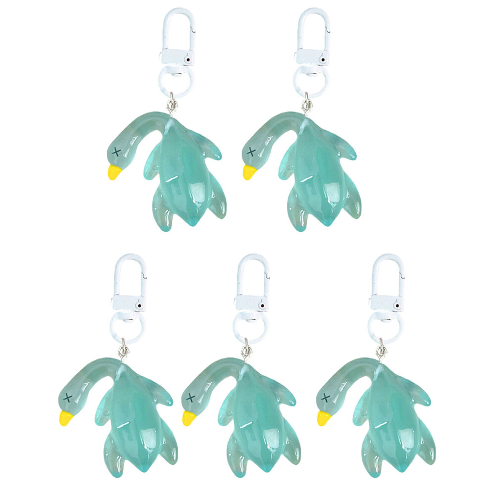 Pack Of 5 Glowing Duck Keychain Key Holder Roast Duck-9 7751000497262