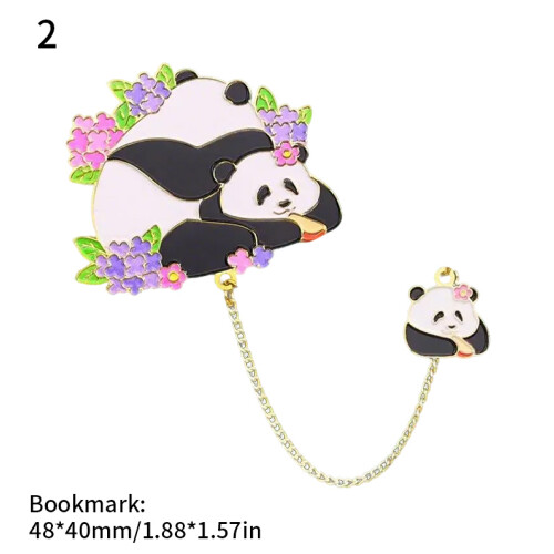 Metal Bookmarks for Book Reading Panda Page Marker Creative-4 2