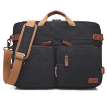 CoolBELL 15,6-Zoll-Laptoptasche – Schultasche – Canvas – Unisex – Schwarz