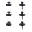 30Pcs I Shape Metal Push Pins Decorative Thumbtacks Flat-silver 6