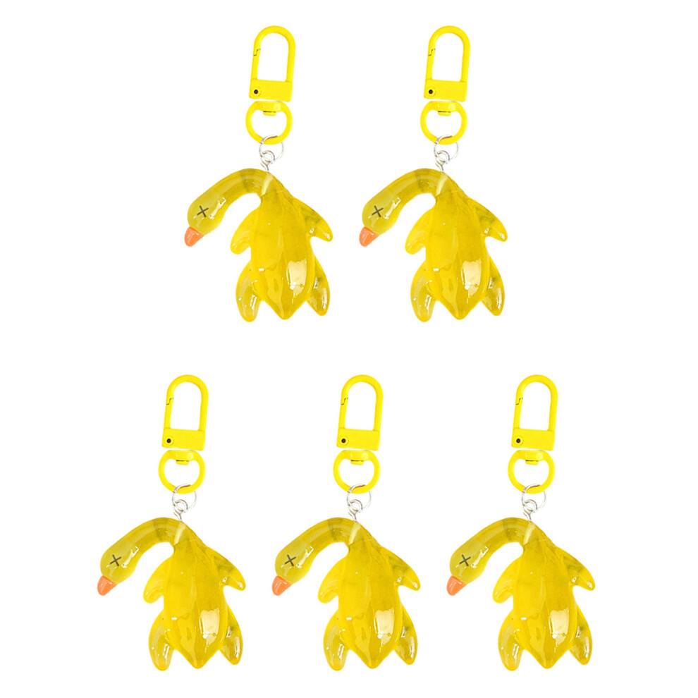 Glowing Duck Keyring Key Holder Glowing Duck Keychain For Men-1 7751000497217