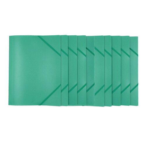 10 Pcs A4 School Postal Folder File Folder File Organiser-Green