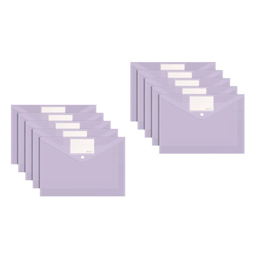 10 pièces organisateur de documents clair A4-Lilas violet