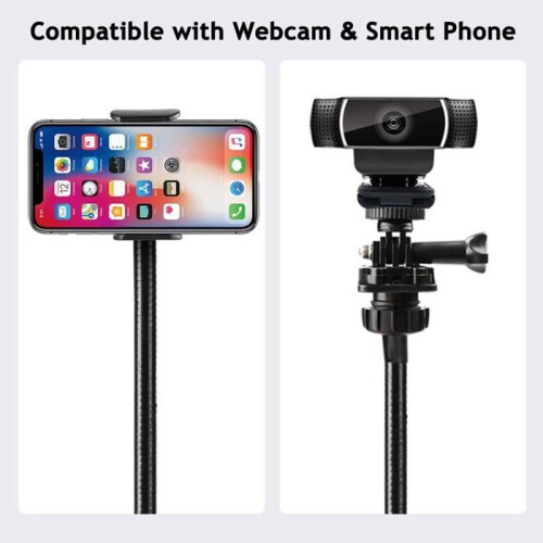 Webcam-Stativ – Minifinker – Flexibler Schwanenhals – Schwarz – Verstellbar – Tragbar 2