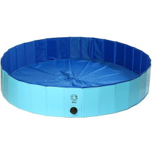 Faltbarer PVC-Pool für Hunde und Katzen, 160 x 30 cm, für den Innen- und Außenbereich