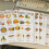 Tableau de liste d'aliments et planificateur de repas pour 5
