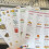 Tableau de liste d'aliments et planificateur de repas pour 3