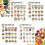 Tableau de liste d'aliments et planificateur de repas pour 7