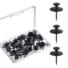 Punaises décoratives en métal en forme de I, 30 pièces,-Noir