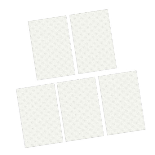 5Pieces Notepads Thread Binding Notebook-30 dot matrix inner