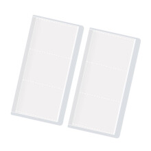 2pcs Portable Insert Page File Bag Photo Album with-2