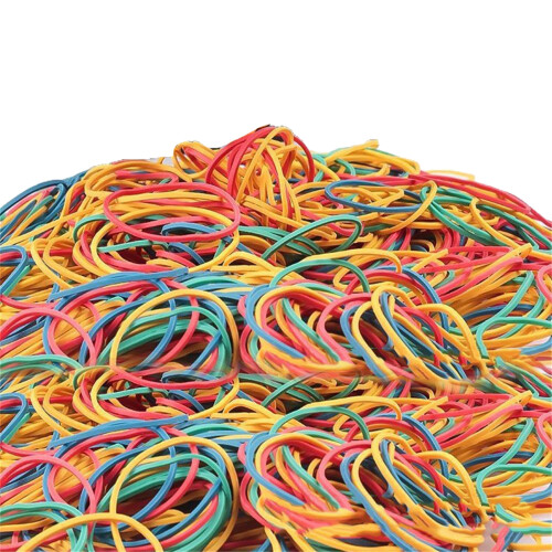 400 stuks verschillende maten elastische rubberen ringen diverse
