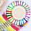 4Pieces Wood Stitching Thread Holder Disc Numbered Embroidery-C 5