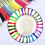 4Pieces Wood Stitching Thread Holder Disc Numbered Embroidery-C 7