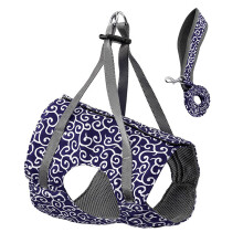 Adjustable Cats Harness for Small Cats No Pull Design-Blue S