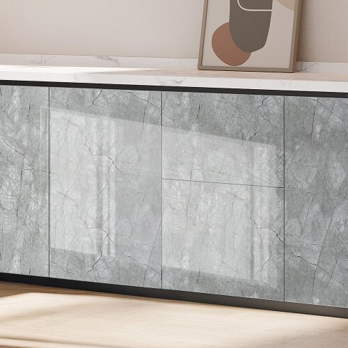 Living And Home Self-Adhesive PVC Wallpaper with Marble Effect