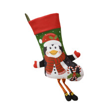 Christmas Stocking Lovely Snowman Santa Deer for Tree Hanging-D