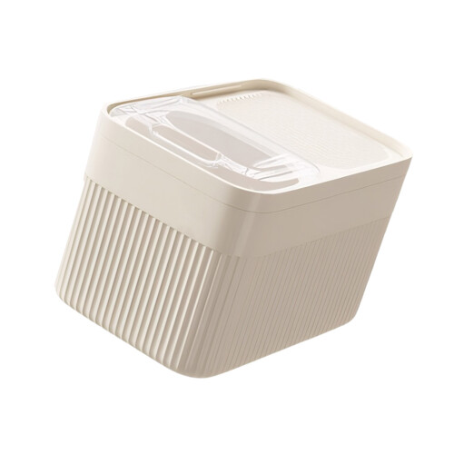Large Capacity Pet Food Storage Container Sealed-Creamy M