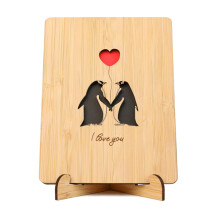 User Friendly Wooden Greeting Card Handmade Celebration-Style F