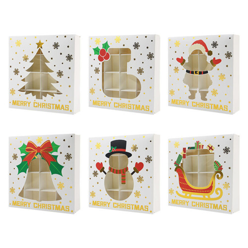 12Pcs Christmas Chocolate Box 12 Compartment Treat Box-04 1