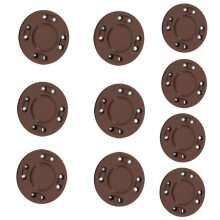Rustproof Round Buckles for Jackets Bags Waterproof-coffee