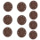 Rustproof Round Buckles for Jackets Bags Waterproof-coffee 1