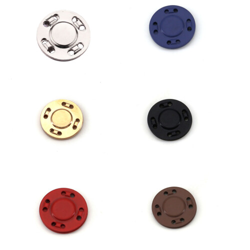 Rustproof Round Buckles for Jackets Bags Waterproof-coffee 1