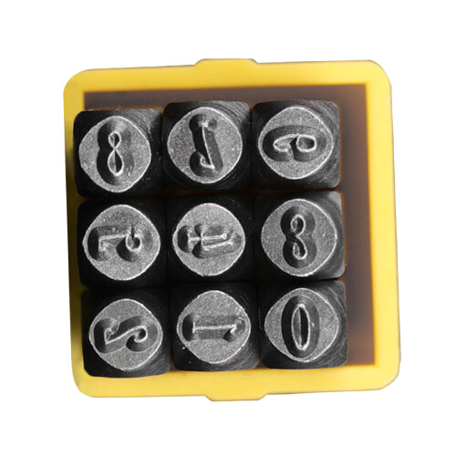 Metal Letter Punches Embossing Tool 3mm Leather Number-Style C