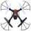 Κάμερα HD FPV RC Drone 6Axis Γυροσκόπιο Τεχνολογία Διασποράς Φάσματος Υποστήριξη 4